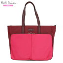 サンプル品 ポールスミス トートバッグ Paul Smith レディース ブランド 軽量 カラーブロック ナイロン ワイン 25/2/2 060225
