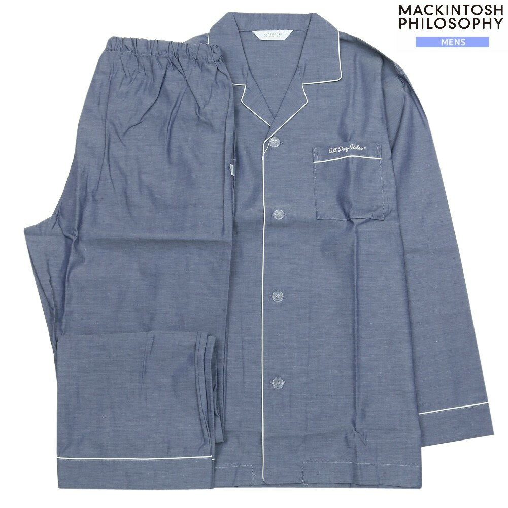 Rakuten - マッキントッシュ パジャマ MACKINTOSH PHILOSOPHY 31%OFF メンズ ブランド ギフト プレゼント 日本製 パイピング 前開き 紳士 長袖 長ズボン 紺 2504BE