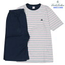 ブルックスブラザーズ パジャマ Brooks Brothers メンズ ブランド ギフト プレゼント 春夏 吸水速乾生地 ボーダー クルーネック 紳士 半袖 半...