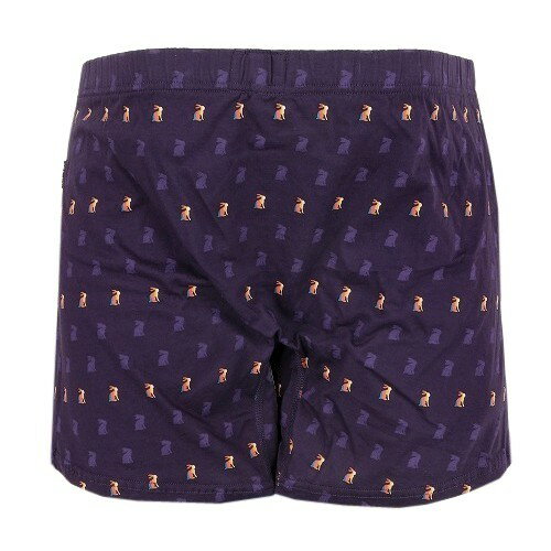 ポールスミス トランクス パンツ Paul Smith "Multi stripe rabbit" プリント ニット KNITTED TRUNKS 紫 2205BE【ネコポスで送料無料】