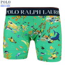箱なし ポロ・ラルフローレン ボクサーパンツ POLO RALPH LAUREN メンズ ブランド リーグスビロウプリント マイクロファイバー 緑 1906BE...