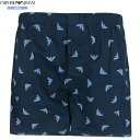 箱なし エンポリオ アルマーニ トランクス パンツ EMPORIO ARMANI メンズ ブランド FLYING EAGLE コットン 紺 2506BE【ネコポ...