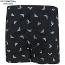箱なし エンポリオ アルマーニ トランクス パンツ EMPORIO ARMANI メンズ ブランド FLYING EAGLE コットン 黒 2506BE【ネコポ...