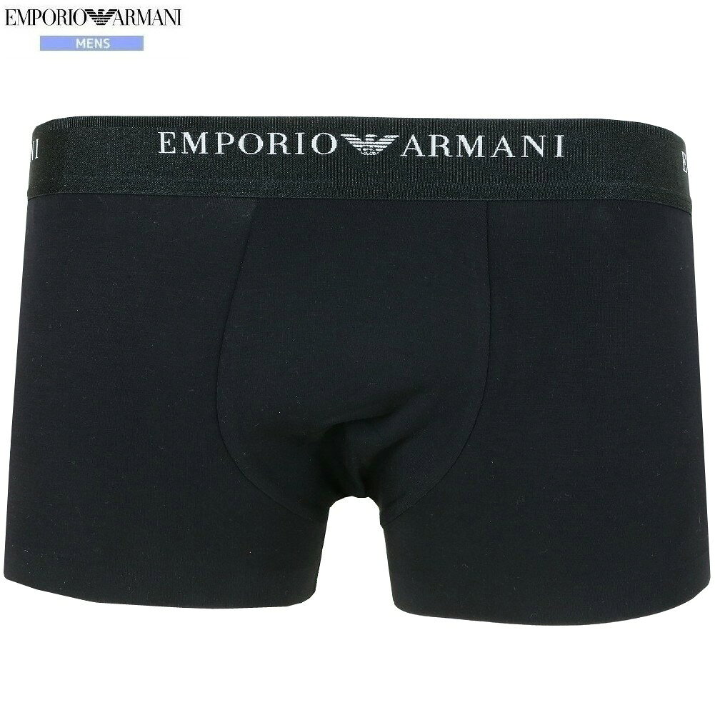 Rakuten - 箱なし エンポリオアルマーニ ボクサーパンツ EMPORIO ARMANI メンズ ブランド ソフトモダール ストレッチ 黒 2301BF【ネコポスで送料無料】