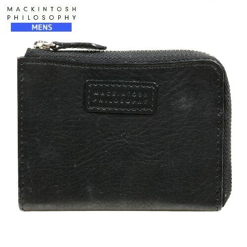 Rakuten - 訳あり特価 マッキントッシュ ミニ財布 MACKINTOSH PHILOSOPHY メンズ ブランド 本革 レザー Lファスナー 黒 23/9/5 280923【ネコポスで送料無料】