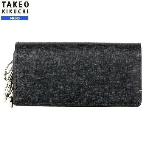 タケオキクチ タケオキクチ キーケース TAKEO KIKUCHI 22%OFF メンズ ブランド ギフト プレゼント 本革 カラー配色レザー 4連 黒 23/10/1 051023