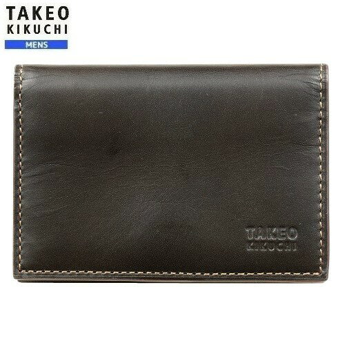 タケオキクチ カードケース TAKEO KIKUCHI 43%OFF メンズ ブランド ギフト プレゼント 本革 アンティーク調レザー 暗茶 23/10/1 051023【ネコポスで送料無料】