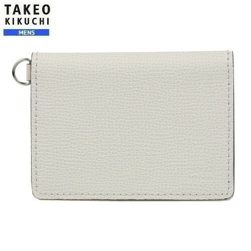 タケオキクチ タケオキクチ IDカードケース TAKEO KIKUCHI 40%OFF メンズ ブランド ギフト プレゼント イタリアンレザー 白 23/10/1 051023【ネコポスで送料無料】