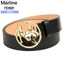 }[eB[Y xg MARTINE ROSE 54%OFF Y uh Mtg v[g p ROSE BUCKLE LEATHER BELT  261023