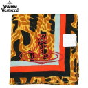 ヴィヴィアンウエストウッド ハンカチ Vivienne Westwood レディース ブランド ギフト プレゼント 日本製 ORB刺繍 プリント コットン ハンカチーフ 茶 23/11/1 021123【ネコポスで送料無料】
