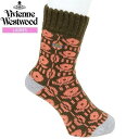 ヴィヴィアンウエストウッド ルームソックス Vivienne Westwood 16 OFF レディース 防寒 ブランド おしゃれ 日本製 カラーORB刺繍 靴下 橙 23/11/2 091123【ネコポスで送料無料】