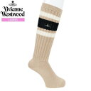 ヴィヴィアンウエストウッド ハイソックス Vivienne Westwood 16%OFF レディース ブランド おしゃれ 日本製 カラーORB刺繍 ルーズライン 靴下 ベージュ 23/11/2 091123【ネコポスで送料無料】