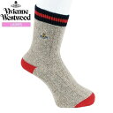 ヴィヴィアンウエストウッド 靴下 Vivienne Westwood 10%OFF レディース ブランド おしゃれ 日本製 カラーORB刺繍 リブ編み クルーソックス ベージュ 23/11/4 221123【ネコポスで送料無料】