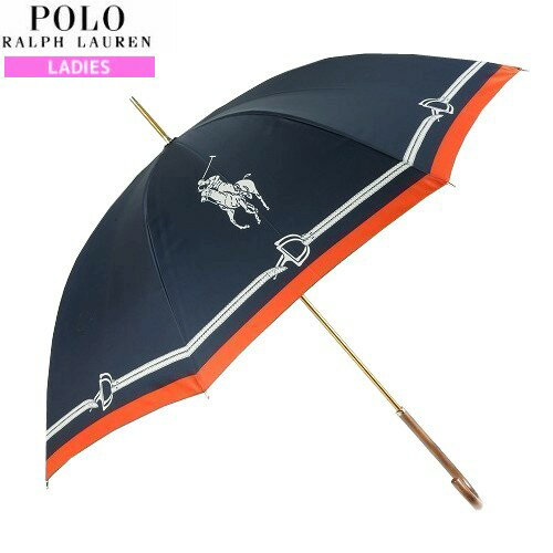 ポロ ラルフローレン 傘 レディース 【新古品】ポロ・ラルフローレン 雨傘 POLO RALPH LAUREN レディース ブランド ギフト プレゼント 日本製 ビッグポロアイコン 長傘 婦人 紺 23/11/5 301123