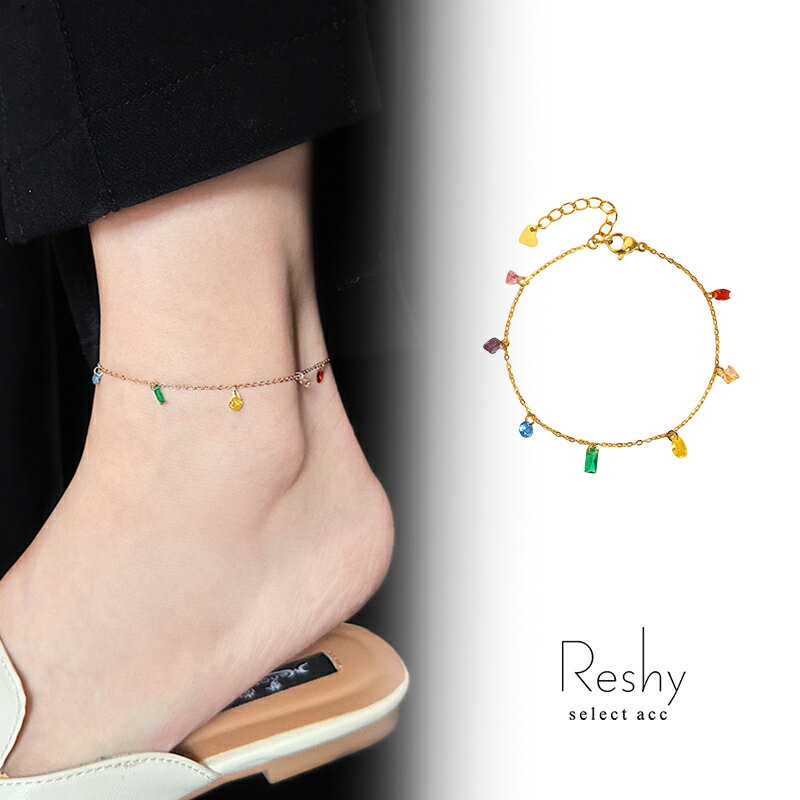 アンクレット つけっぱなし 細身 シンプル 金属アレルギー対応 K18 チェーン ニッケルフリー アクセサリー レディース ゴールド カラフル 華奢 人気 細身...