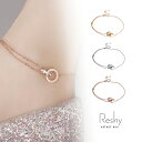 アンクレット つけっぱなし 細身 シンプル 金属アレルギー対応 チェーン シルバー ステンレス ニッケルフリー リング サークル ダブル 華奢 レディース 時計...