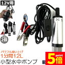 ★P5倍 マラソンセール★水中ポンプ 12V 2個セット 小型 ウォーターポンプ 12L/min バッテリークランプ 電動 ポンプ ケーブル 3m スイッチ式 ...
