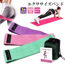 エクササイズバンド 強度別3本セット トレーニングチューブ トレーニングバンド 筋トレチューブ フィットネスバンド ゴムバンド 収納袋 プロガイド付き 布製ルー...