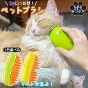 ★P5倍 マラソンセール★スチームブラシ ペットブラシ 犬猫両用 噴霧式 充電式 マッサージ スチーマーブラシ 蒸しブラシ 長毛 短毛 猫 犬 ねこ いぬ ペット ブラッシング ミスト 蒸気 充電コード付き ブラシ 犬ブラシ 猫ブラシ 犬猫