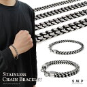 ステンレス チェーン ブレスレット ナローチェーンブレスレット 燻し トレンド メンズ アクセサリー 小物 重厚感 おしゃれ ギフト 誕生日