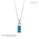 ネックレス メンズ シルバー ターコイズ ペンダント チェーンネックレス チェーン付き 小ぶり シルバー925 レディース シンプル おしゃれ ギフト プレゼン...