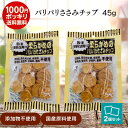 【30円OFFクーポン】 オーシーファーム 柔らかめの パリパリささみチップ 45g × 2個 高たんぱく 低脂肪 鶏ささみ使用 犬用おやつ 小型犬 シニア犬◎パリパリ食感 食いつき抜群 無添加 国産鶏使用 ごほうび しつけ グルテンフリー 犬用おやつ 1000円ポッキリ 送料無料