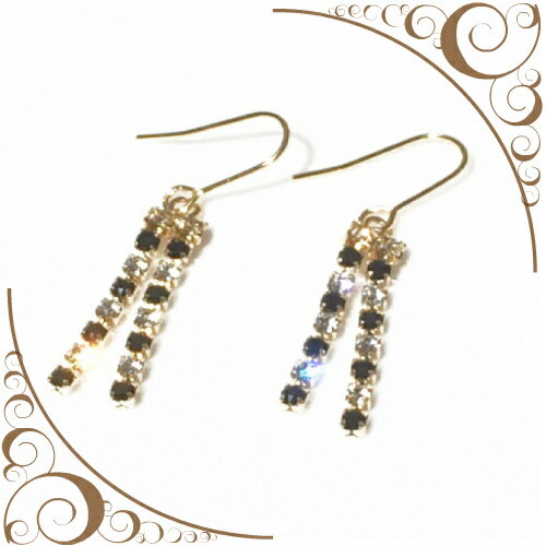 【金属アレルギー対応】〜スワロを楽しめるラインストーンのアクセ〜【イヤリング変更可】派手すぎず耳元をさりげなく女性らしさを演出できる 樹脂ピアス ノンホールピアス スワロフスキー クリスタル きらきら ゆらゆら　サージカルステンレス