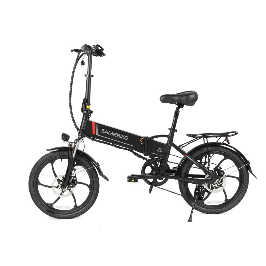 【型式認定取得済】 折りたたみ電動アシスト自転車 20インチ ミニベロ 走る距離最大80km 軽量・パワフル・5段階アシスト搭載 SAMEBIKE 20LVXD...
