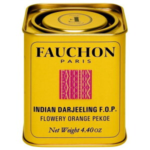 FAUCHON(フォション) ダージリン 125g リーフ 缶入り 紅茶 ゴールデンチップ フランス パリ ストレート ミルクティー