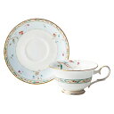 Noritake(ノリタケ) 花更紗ティーカップ＆ソーサー(ブルー) T50717A/4409-6 紅茶 ハーブ