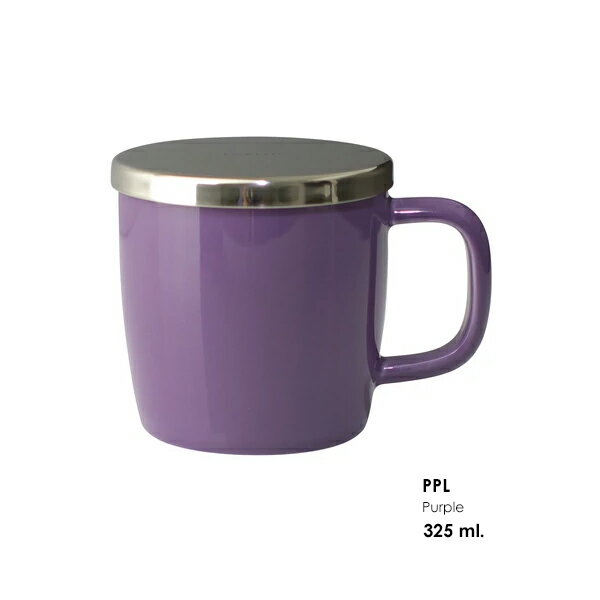 FOR LIFE デューブリューインマグ Purple 325ml 細な穴の大型ステンレス製インフューザー 茶器 紅茶 お茶 ハーブ シンプル おしゃれ