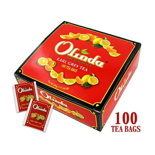 Olinda オリンダ アールグレイ 100TB ティーバッグ 紅茶 セイロンティー