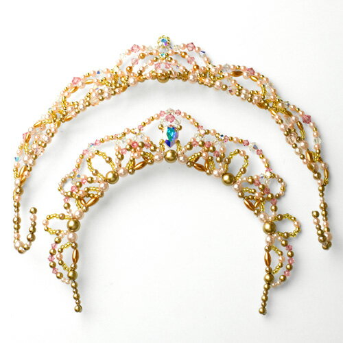 カチューシャ バレエ バレエ用品 発表会 コンクール 舞台等 ドルネシアのヴァリエーション パ・ド・トロワのヴァリエーション 金平糖のヴァリエーション ゴールド...