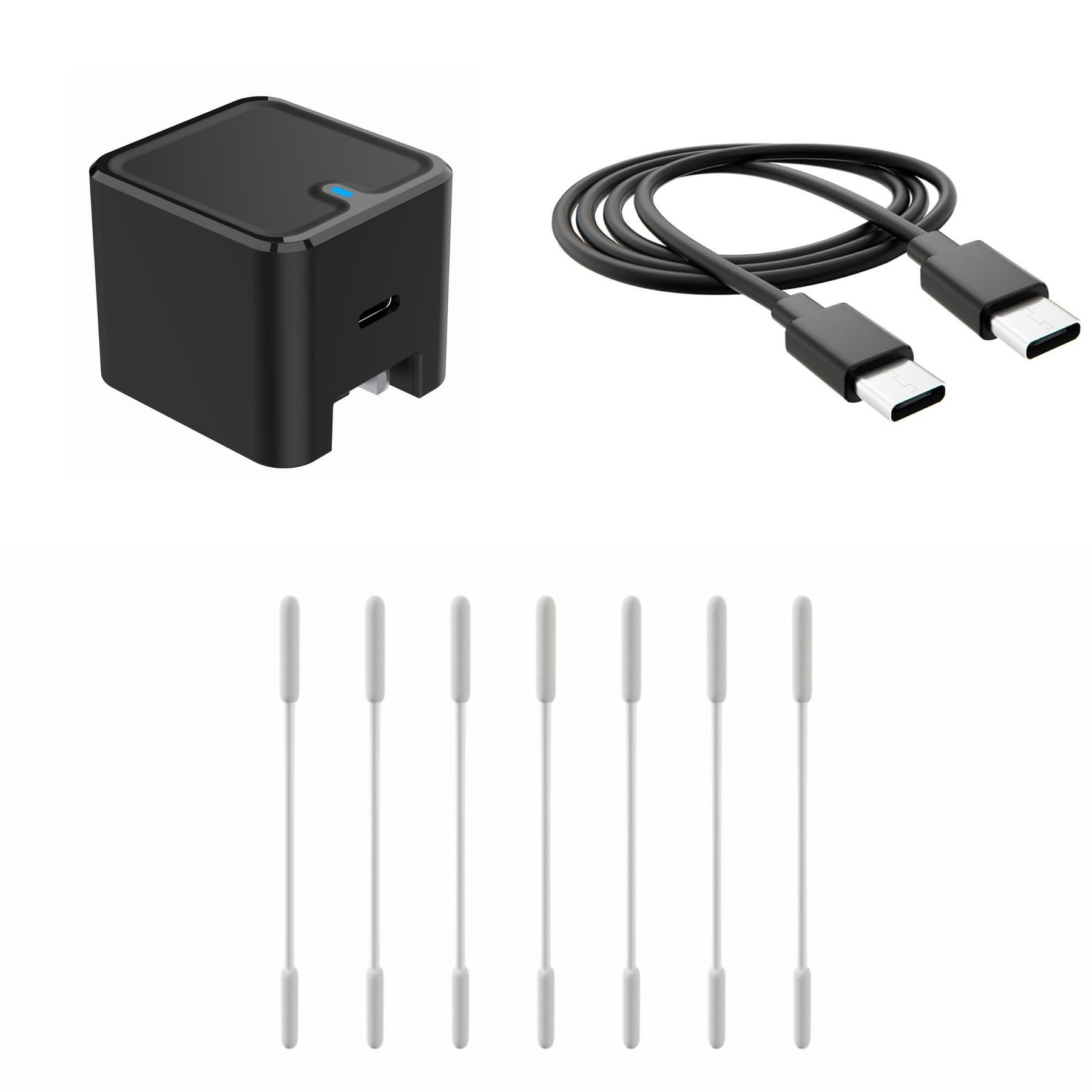 Ploom プルーム Ploom X ADVANCED AURA with2 Ploomデバイス用純正付属品セット(ACアダプター・USB-Cケーブル・クリーニングスティック)