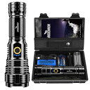 【送料無料】懐中電灯 led 強力 軍用 最強 Shadowhawk 超高輝度 30000ルーメン フラッシュライト 充電式 ハンディライト XHP70.2 超...