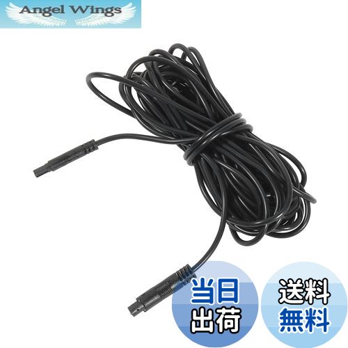 【送料無料】ACROPIX バックカメラ延長ケーブル ドライブレコーダーコード ユニバーサル 6 M ブラック 1個