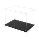 【送料無料】KUKERフィギュアケース 横長タイプ アクリルケース UVカット コレクションケース ディスプレイケース 組み立て簡単 頑丈 汚れ防止 手袋 クリーニングクロス付き(30×20×20cm)