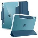 【送料無料】Spigen iPad Air 10.9 ケース 第6世代ケース(2024) / iPad Air第5世代ケース(2022) / iPad Air第4世代ケース(2020) 11&10.9インチ 背面クリア 透明 Apple Pencil 対応 米軍MIL資格 スリム スタンド 耐衝撃 傷防止 カメラ保護 レザー オートスリープ ウルトラ・ハ