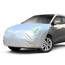 【送料無料】LINFEN ボンネットカバー 車カバー 厚地でしっかりし フロント 防炎 ボンネット保護カバー 裏起毛タイプ 蛍光反射ストリップ付 自動車ボンネットカバー ボディカバー ヘッドライト劣化 鳥フン対策 (SUV/JEEP車用-Lサイズ)