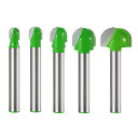 【送料無料】Kimlonton超硬トリマ・ルータービット U溝ビット トリマー ビット(シャンク径6mm) 5本セット 超硬ルーターセット 電動トリマー用 ほぞ...