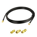 【送料無料】BINGFU SMA ケーブル キット 低損失 SMA オス-メスケーブル + SMA アダプター 3個 キット SMA 延長ケーブル 同軸ケーブル...