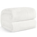 【送料無料】Hansleep 毛布 冬用 シングル 白 ブランケット 140x200cm マイクロファイバー 柔らかく肌触り フランネル 洗える 軽量 静電防止 四季適用 (140x200,ホワイト)
