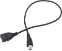 【送料無料】オーディオファン USBケーブル A-B 変換 ケーブル USB2.0 USB Aタイプ ソケット ⇔ Bタイプ プラグ 50cm ブラック