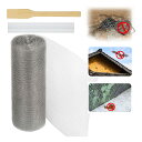 【送料無料】Quitoka ネズミ駆除 網 幅12.7cm 15cm 20cm 25cm 30cm 38cm ステンレスソフトネット ねずみ対策 コウモリ撃退グ...