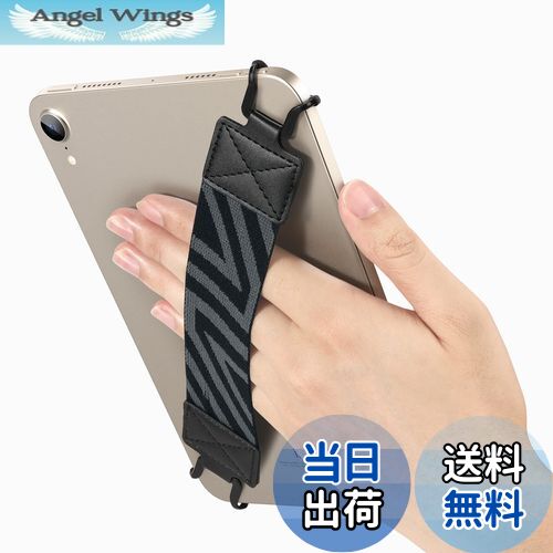 【送料無料】タブレットバンド Dadanism シリコンフック タブレット ハンドストラップ タブレット用ハンドバンド タブレットホルダー 片手持ち 落下防止 簡単脱着 6-8インチ対応 対応-iPad Mini 6/5/4/3/2/1 ブラック