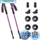 【送料無料】Glvaner トレッキングポール 2本セット トレッキングステッキ 登山 ストック アンチショック機能付 6061アルミ製 軽量300g 3段伸縮...
