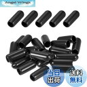 【送料無料】DMiotech 100個 5mm ID ブラック ねじプロテクター ねじカバーキャップ エンドキャップカバー ラバー ネジボルト家具パイプ用