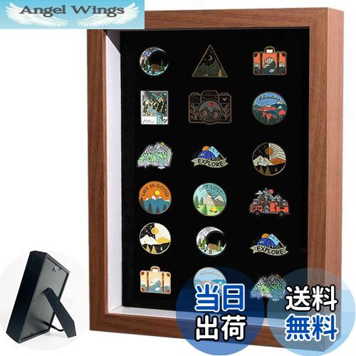 【送料無料】Umora ピンバッジ用 収納 フレーム ブローチ バッジ フェルト 展示 防塵 透明窓付 ブロー..