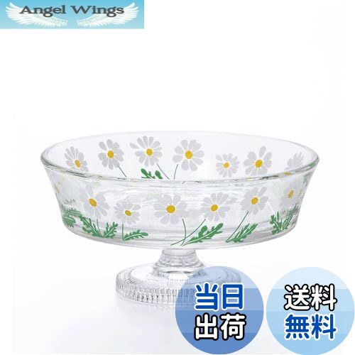 【送料無料】アデリア(ADERIA) アデリアレトロ 脚付きデザート グラス浅型 野ばな 225ml 化粧箱入 日本製 昭和 ガラス 食器 おしゃれ かわいい ...