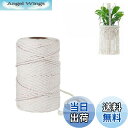 【送料無料】siawadeky 4mm x 100m 綿ロープ 手芸ひも 手作りコットンロープ マクラメロープ クラフト編みコード DIY ハンドメイド 鉢植え装飾 頑丈 おもちゃ 夢キャッチャー 壁掛け 編み物 ガーデン 手作り 飾り品